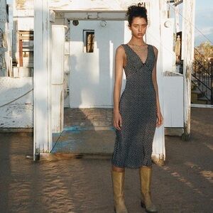 Realisation Par polka dot silk dress